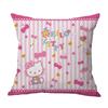Venta Caliente Transfronteriza Serie Hellokity Lino Funda de Cojín para Sofá de Casa Dormitorio Almohada Impresión a una Cara