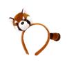 Tiara de Panda Vermelho Tiara Fofa de Guaxinim Parque de Diversões Animal de Pelúcia Acessório de Cabeça Cartão de Cabelo para Foto Novo Acessório de Cabeça Mais Vendido
