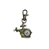 Reloj Llavero para Coche Soporta Logo Personalizado, Aleación de Zinc Movimiento de Gaviota Reloj para Llave de Coche