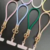 Correa de silicona amigable con la piel personalizada por el fabricante, cordón de silicona para teléfono móvil ajustable, moderno y a la moda, correa de mano colorida
