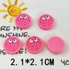Cor Brilhante Olhos Cookie Presilha de Cabelo Camada Dupla Corda de Cabelo Fivela de Sapato Capa de Celular DIY Acessórios de Resina Patch