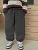Calça Haima para Meninos com Forro de Fleece, Calça Casual Engrossada, Novo Estilo Inverno 2025, Calça de Moletom para Crianças de Tamanho Médio e Grande, Roupa Infantil Calça Comprida