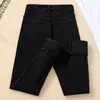 Jeans Grosso com Forro de Lã 2025 Outono e Inverno Novo Slim-Fit Cintura Alta Elástico Skinny Lápis