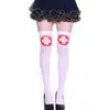 Calcetines de Enfermera para Halloween Mascarada Horror con Calcetines de Sangre Calcetines del Hombre Verde Payaso Medias Blancas de Enfermera Calcetines Sangrientos