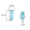 [Sección de bambú mágico transparente] accesorios hechos a mano para bricolaje pulsera de cuentas casera material para joyería de collar cuentas de vidrio