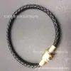 Pulseira de corda de couro de aço inoxidável pulseira de corda vermelha moda tendência cinto de corda de mão novo mais vendido joias DIY vendas diretas da fábrica