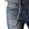 Cadena de Cintura de Empalme de Nuevo Producto Transfronteriza Cadena de Acero Inoxidable Bola de Diamante de Arcilla Cadena de Pantalón Hecha a Mano Cadena Corporal Joyería al por Mayor