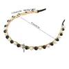 Estilo Coreano Retro Luxo Leve High-End Corrente de Pérolas de Cristal Exquisita Tiara de Cabelo para Adultos Acessório de Cabelo com Strass Prensado para Mulheres