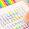 Pestañas Índice Angostas Se Pueden Escribir, Notas Adhesivas Transparentes de Colores, Papelería para Estudiantes, Notas para Libros de Lectura, Pestañas de Etiqueta, Forma de Tira