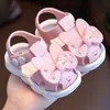 Sandálias de Menina Verão 0-3 Anos Infantil Sola Macia Antiderrapante Roupa de Exterior Criança Fivela Sapatos de Criança