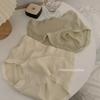 "El viento de la tarde es muy suave" ropa interior de color suave para niñas cintura media-alta elástica cómoda antibacteriana color liso triángulo