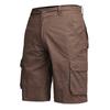 Shorts de Trabalho Masculino Amazon Aliexpress Multi-Bolsos Comprimento do Joelho Corte Reto Casuais