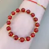 Pulsera de Ágata Roja Natural para Mujer, Estilo Nuevo, Sencilla y de Moda, Pulsera del Año de la Suerte, Buena Suerte y Bendiciones, Mayoreo