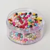 Materiales DIY de Perlas Perlas Decorativas Blanco Roto de Agujero Recto Cuentas en Hilo Accesorios para Joyería Perla de Imitación ABS Hecha a Mano Perlas Sueltas