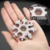 Llave Multifuncional de Copo de Nieve Destornillador Hexagonal Multiusos Llave Octagonal Mini Portátil Herramientas Manuales Neutras