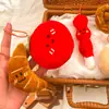 Muñeco de Peluche de Comida de Dibujos Animados Creativo Colgante para Niña Llavero Versátil Colgante para Mochila Muñeco Pequeño Decorativo Venta al por Mayor
