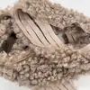 Tiras de Lã Encaracolada de Ovelha Sintética, Acessórios para Roupas de Brinquedo, Materiais Criativos Artesanais DIY, Tiras Planas Enroladas Atacado