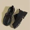 Mocasines de Plataforma con Diseño de Cordones, Nuevo Estilo Británico, Zapatos Retro de Primavera para Mujer, 2026