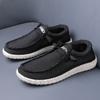 Verão e outono novos sapatos de negócios casuais masculinos Four Seasons moda sapatos da moda estilo europeu e americano sapatos masculinos de lona de sola grossa