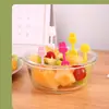Tenedor de Fruta de Dibujos Animados Japoneses Lujo Accesible Gama Alta Tenedor de Gatito Plástico Tenedor para Fiesta Festiva de Pastel 10 Piezas