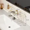 Estante de Almacenamiento para Lavabo de Baño, Organizador Simple para Tocador de Baño, Estante Organizador para Maquillaje y Productos de Cuidado de la Piel