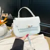 Bolso Kelly Estampado de Leopardo de Moda 2026 Otoño Nueva Moda Versátil Lujo Ligero Gama Alta Bolso de Hombro Cruzado