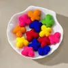 Urso Borboleta Aveludado Contas Acrílicas Estilo Retrô Acessórios para Joias DIY Kit de Material para Pulseira