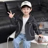 Chaqueta Exterior para Niños de Primavera y Otoño Estilo Coreano Infantil Guapo Moderna Fresca Cortavientos Ropa de Otoño para Niños Pequeños y Medianos Tops Comercio Exterior