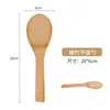 Espátula de Bambú con Mango Largo para Sartenes Antiadherentes, Espátula para Cocinar, Cuchara de Arroz de Madera, Espátula de Bambú Resistente a Altas Temperaturas al por Mayor