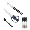 Conjunto de Tesouras Pinça para Churrasco de Aço Inoxidável Tesouras de Cozinha Coreana Tesouras de Cozinha Tesouras Domésticas para Bife Conjunto para Churrasco