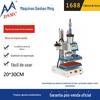 DSMC/Dashan Ming Genie máquina pneumática de hot stamping de estação única máquina de vincar logo máquina de marcação a quente para roupas camisetas