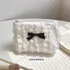Bolsa para Monedas con Lazo de Encaje y Colgante de Perla, Multifuncional para Auriculares y Lápiz Labial, Bolsa de Almacenamiento Menstrual para Mujeres y Hombres