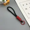 Cordão Minimalista Criativo para Celular Porta-Cartão de Boneca Chaveiro de Passagem de Embarque para Mochila Pingente de Corda Trançada Colorida
