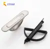 Gaveta com puxador de piso tatami estilo japonês, puxador moderno simples preto embutido invisível