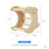 Loro cabina pájaro nido soporte poste soporte palo caja de madera incubación vida cálida peonía Piel de Tigre Suministros fábrica mayoreo