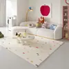 Alfombra de bucle para la sala de estar, resistente a la suciedad y fácil de mantener, cobertura completa de alfombra, lavable y limpiable con paño, adecuada para mesas de centro y sofás, venta al por mayor, desmontable