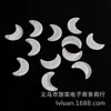 Cuentas de Luna Iridiscentes de Vidrio con Agujero Lateral, Cuentas Espaciadoras de Cristal de Trébol de Cuatro Hojas, Colgante Hecho a Mano de Hoja de Arce, Accesorios para Pulseras y Aretes