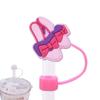 8/10MM Tapón Antipolvo Rosa Barbie Sombrero de Paja Creativo DIY Accesorios para Popote de Vaso de Agua Comercio Electrónico Transfronterizo en stock