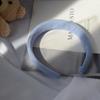 Diadema azul Klein para mujer, estilo coreano, otoño e invierno, de alta gama, de felpa, con ala ancha, parte superior lavada con craneal, accesorios para el cabello