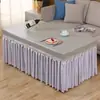 Funda Delgada para Mesa de Café de Verano, Rectangular, Impermeable, con Falda, para Sala de Estar, Estufa Eléctrica, Completamente Cubierta, a Prueba de Polvo