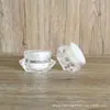 Un lote de tarro para subenvasado de cosméticos 5gPS tarro para polvo de uñas de diamante transparente polvo Aurora polvo de espejo mágico subenvasado