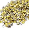 Ventas Directas de Fábrica de Diamantes Aaa de Comercio Nacional, Diamantes de Cristal de Vidrio Redondos Coloridos de Fondo Puntiagudo, Pedrería, Accesorios para Joyería y Ropa DIY