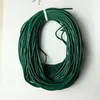 Accesorios para Ropa Hilados con Alma Cosidos a Mano Cuerda de Cuero de PU Accesorios para Joyería Cuerda Redonda Venta al por Mayor Cuerda de Pulsera Colorida