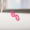 11*20mm Hebilla de Cadena Biselada de Acrílico Color Sólido Anillo Abierto Accesorios para Joyería DIY Accesorios para Cadena de Bolsos y Gafas