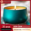 E-commerce Transfronteiriço Vela de Soja 7 Onças Vela Perfumada Criativa Lata de Ferro de Taiwan Caixa de Presente Acompanhante Vela Perfumada 500 Gramas