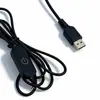 Cable de interruptor USB de botón de encendido 1A de 2 núcleos 501 Interruptor grande de tres teclas Cable Accesorios de iluminación Lámpara de atardecer Luz nocturna
