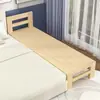 Cama plegable de madera maciza cama empalmada cama ampliada para niños con barandilla individual doble cama de expansión para siesta añadir cama cama lateral para adultos