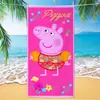 Toalla de Playa al por Mayor Europea y Americana Transfronteriza Dibujos Animados Linda Peppa Pig Microfibra Estampado Digital Secado Rápido