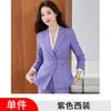 Venta al por mayor transfronteriza de ropa profesional blanca de alta gama, nuevo conjunto de chaqueta blazer de manga larga para otoño e invierno con cuello de solapa pequeño y pantalones para mujer