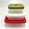 Contenedores Rectangulares Apilables para Alimentos de 3 Piezas con Rejillas de Ventilación, Tamaños Grande, Mediano y Pequeño, Modelo Rs-1682